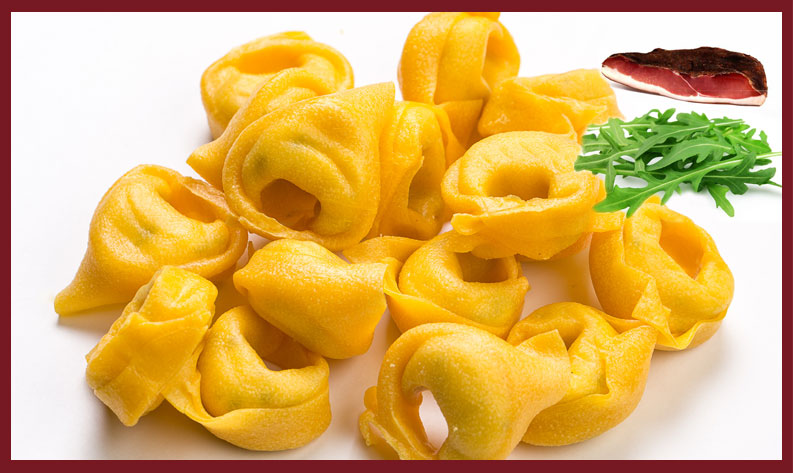 Tortelloni speck e rucola